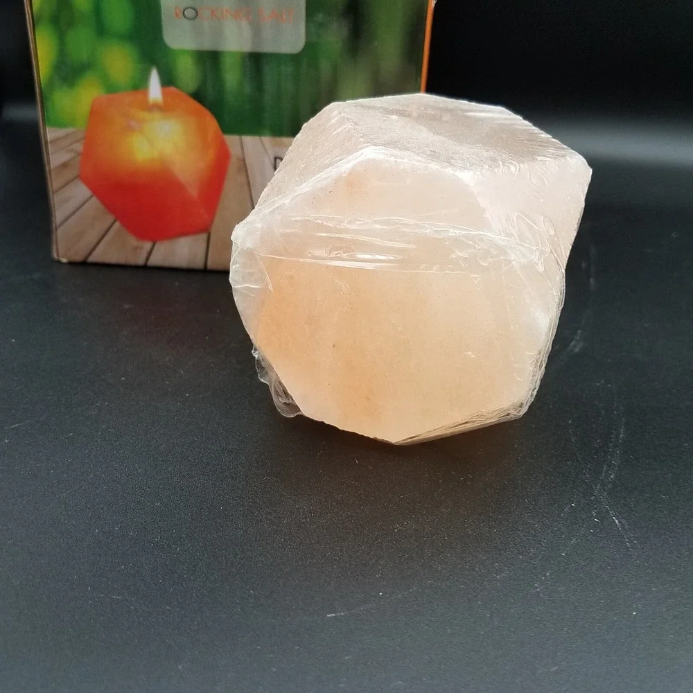 Himalayan  Salt Natural Crystal Rock Tea Light Candle Holder 3 1/2